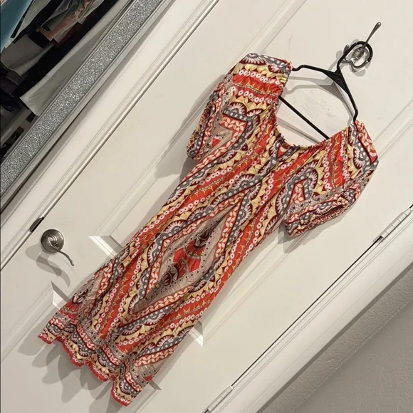 Uncle Frank Size S, Vibrant Multicolor Women's Dress - Picture 5 of 5